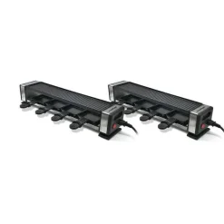 Best Sale RETIF Lot De 2 Machines Raclette Connectables Pour 8 Personnes Rotel