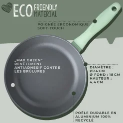 Best Sale RETIF Lot De 2 Po Les Frire De 20Cm Et 24Cm En Aluminium Recycl Fackelmann
