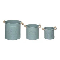 Sale RETIF Lot De 3 Pots De Fleurs En M Tal Et Zinc