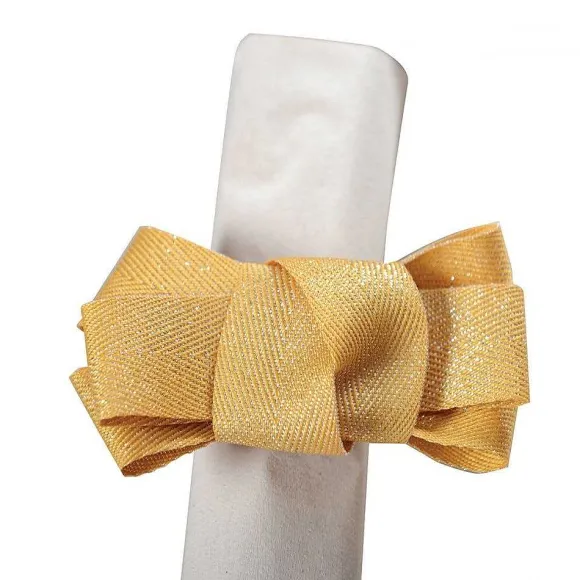 Best RETIF Lot De 4 Ronds De Serviettes Ruban