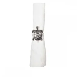 Clearance RETIF Lot De 4 Ronds De Serviette Tortues Argent