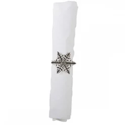 Best Sale RETIF Lot De 4 Ronds De Serviettes Flocon Argent