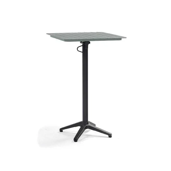 Fashion RETIF Mange-Debout D'Ext Rieur Spring En Aluminium Thermolaqu Gris Pierre