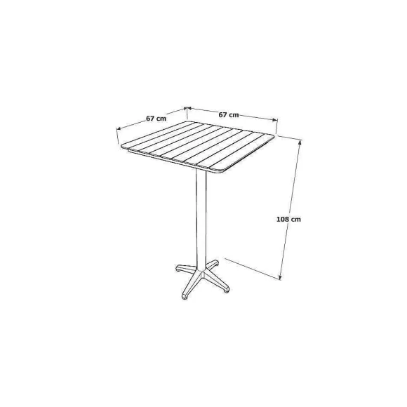 Fashion RETIF Mange-Debout D'Ext Rieur Spring En Aluminium Thermolaqu Gris Pierre