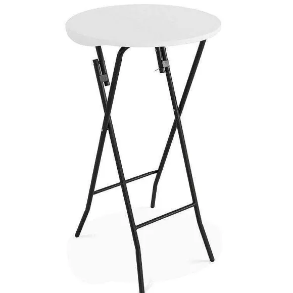 Shop RETIF Mange-Debout Hdpe Rond Blanc Rekkem 60X110 Cm