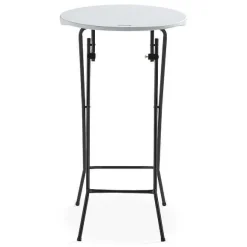 Shop RETIF Mange-Debout Hdpe Rond Blanc Rekkem 60X110 Cm