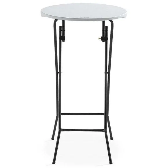 Shop RETIF Mange-Debout Hdpe Rond Blanc Rekkem 60X110 Cm