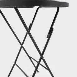 Shop RETIF Mange-Debout Hdpe Rond Noir Rekkem 80X110 Cm