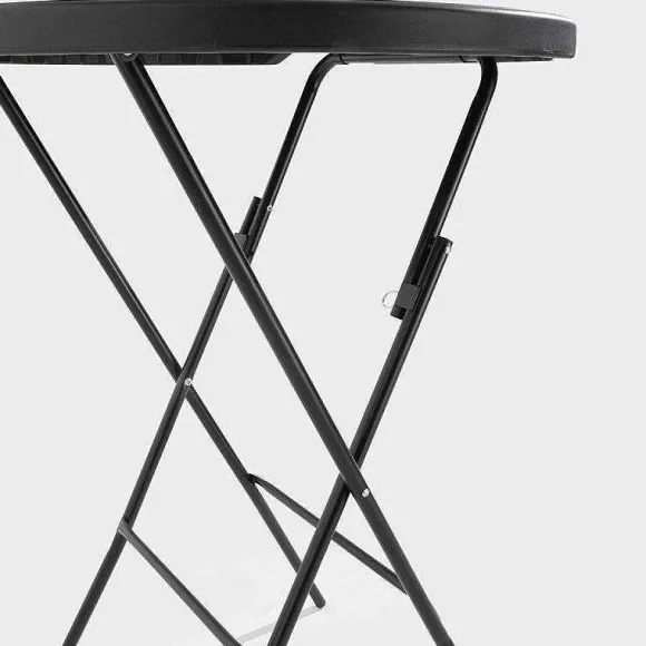 Shop RETIF Mange-Debout Hdpe Rond Noir Rekkem 80X110 Cm