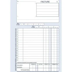 Store RETIF Manifold Factures Autocopiant Format A5 50 Tripli Par 2