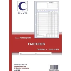 Online RETIF Manifold Factures Autocopiant Format A4 50 Dupli