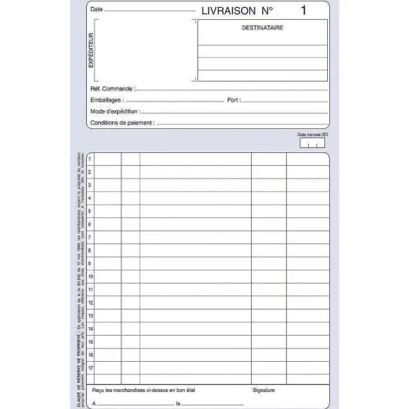 Hot RETIF Manifold Livraisons Autocopiant Format A5 50 Tripli Par Lot De 3