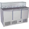 Clearance RETIF Meuble De Pr Paration Pour Pizza Sur Pieds Avec Pr Sentoir Vitr Pour Bacs Gn