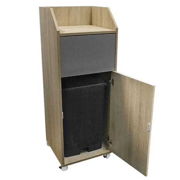 Sale RETIF Meuble Pour Poubelle D'Int Rieur 86 Litres Snacking Bas D Cor Chianti Oak
