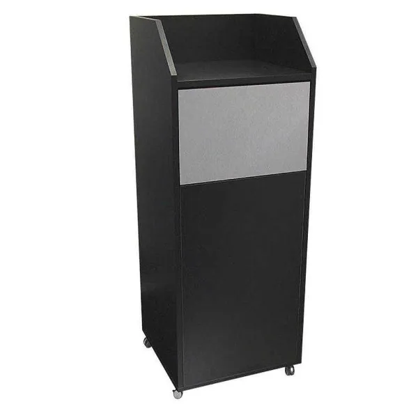 Cheap RETIF Meuble Pour Poubelle D'Int Rieur 86 Litres Snacking Bas D Cor Noir