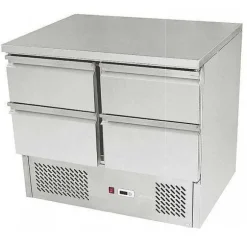 Outlet RETIF Meuble R Frig R De Pr Paration Avec 4 Tiroirs Et Moteur En Dessous Sur 4 Roues