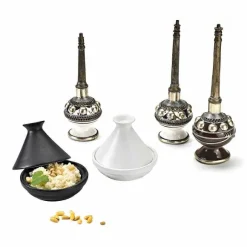 Online RETIF Mini Tajine En Porcelaine Blanche 9 X 9 Cm Par 4