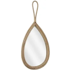 Outlet RETIF Miroir Goutte En Ratan H59Cm