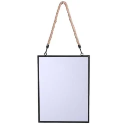 Outlet RETIF Miroir Rectangle Cadre Noir Ou Or Avec Corde