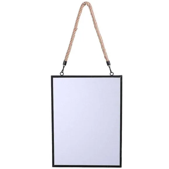 Outlet RETIF Miroir Rectangle Cadre Noir Ou Or Avec Corde