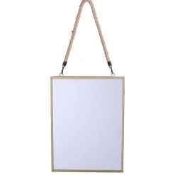Outlet RETIF Miroir Rectangle Cadre Noir Ou Or Avec Corde