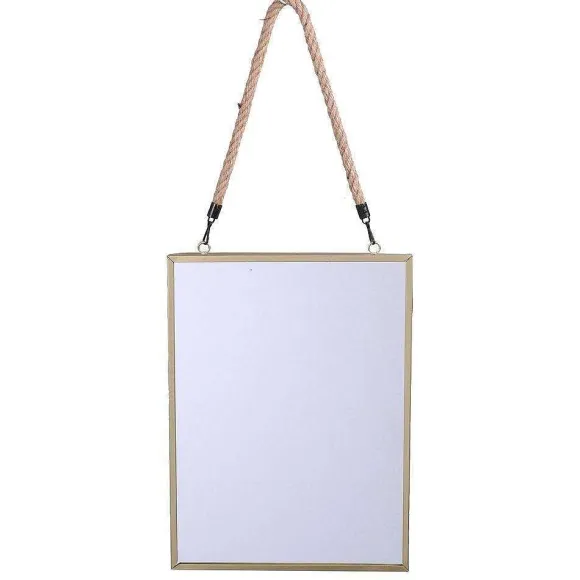 Outlet RETIF Miroir Rectangle Cadre Noir Ou Or Avec Corde