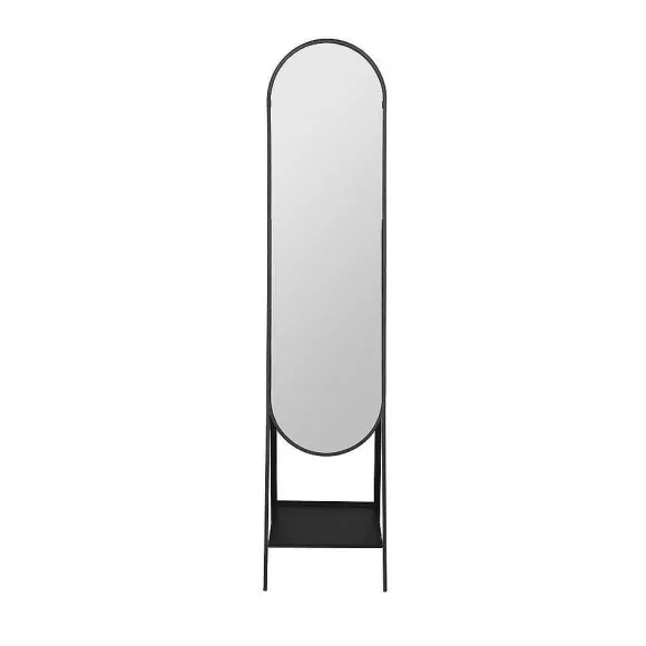 Discount RETIF Miroir Sur Pied En Verre Et M Tal Noir H160Cm