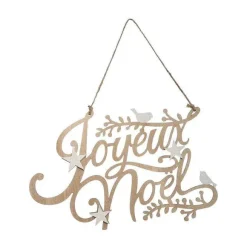 Cheap RETIF Mot Suspendre Joyeux Noel En Bois L 41Cm