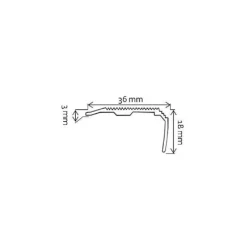 Cheap RETIF Nez De Marches Visser En Aluminium Color - 200 Cm - Jaune