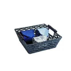 Best Sale RETIF Panier Carr Noir Anses Bois L26Xp26Xh9Cm