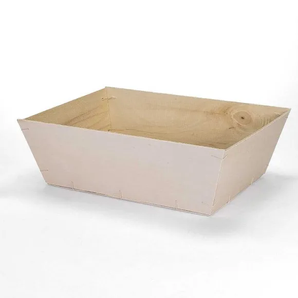 Outlet RETIF Panier Gourmet En Bois Naturel De Peuplier - Par 10