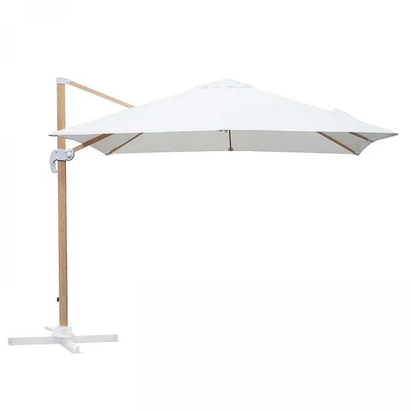 Cheap RETIF Parasol D Port Carr 3X3M Effet Bois Cru