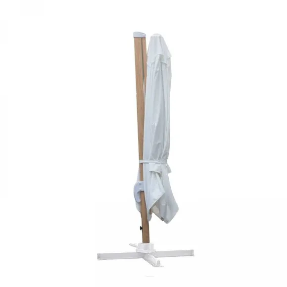 Cheap RETIF Parasol D Port Carr 3X3M Effet Bois Cru