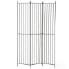 Store RETIF Paravent 3 Panneaux Metal Imitation Bambou 40 X 180Cm