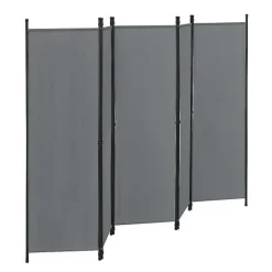 Sale RETIF Paravent De Confidentialit 5 Panneaux 171X250Cm Gris Fonc