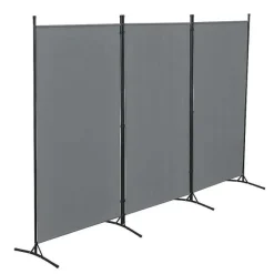 Hot RETIF Paravent De Confidentialit 3 Panneaux Teruel 176X260Cm Gris Fonc