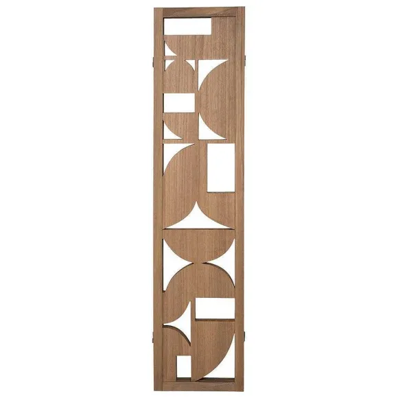 Outlet RETIF Paravent En Bois Marron Design Graphique Moderne H170Cm