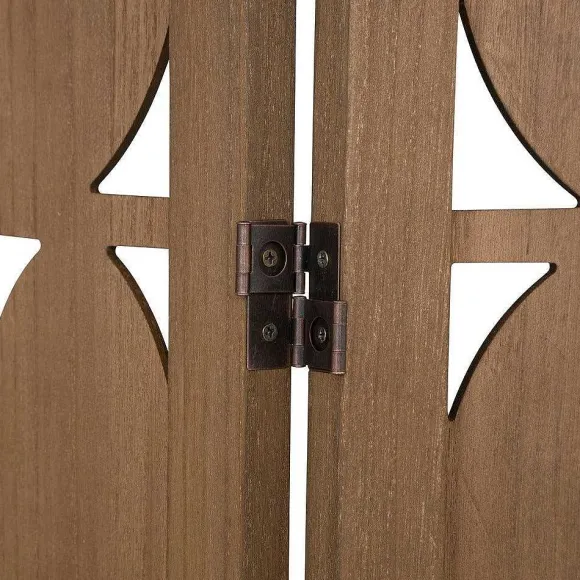 Outlet RETIF Paravent En Bois Marron Design Graphique Moderne H170Cm
