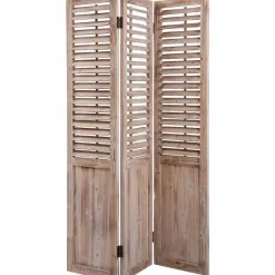 Outlet RETIF Paravent En Bois Vieilli 43X3X182
