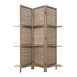 Sale RETIF Paravent Original Avec 3 Tag Res Bois Naturel H170Cm