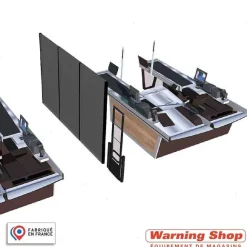 Shop RETIF Paroi De S Paration Covid 19 Polycarbonate M1 L Totale 320Cm