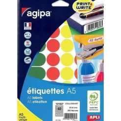Clearance RETIF Pastilles Multi-Usage 24Mm Couleurs Assorties - Par 280