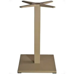 Fashion RETIF Pi Tement De Table -Base Carr E En Aluminium Gr Ge L42 X H72