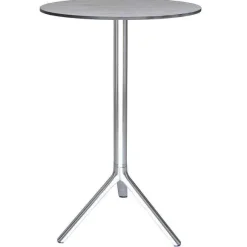 Shop RETIF Pi Tement Pour Table Mange Debout 3 Branches En Aluminium Alu Brillant, H106