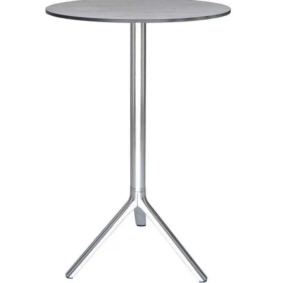 Shop RETIF Pi Tement Pour Table Mange Debout 3 Branches En Aluminium Alu Brillant, H106