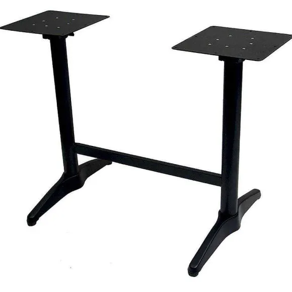 Outlet RETIF Pietement Double Pliant Calvi Ht72 En Alu Noir Pour Table Ext. 110X70Cm Maxi