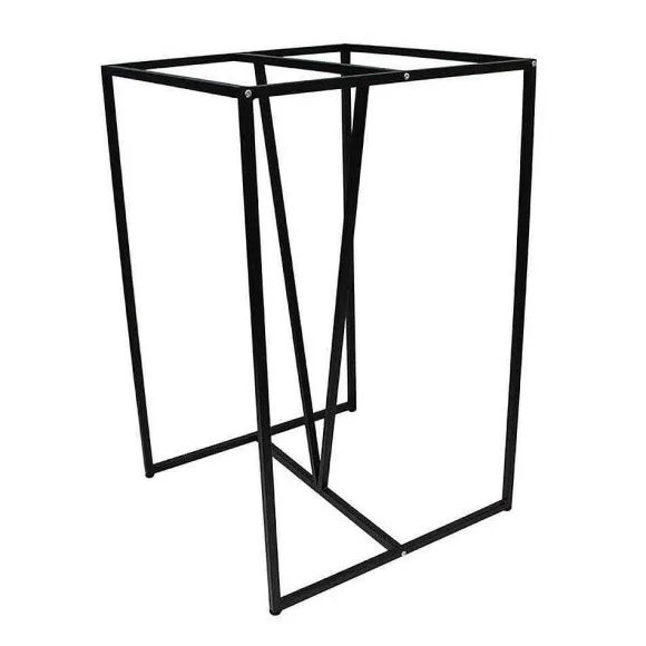 New RETIF Pietement Istres Ht105,5 En Acier Noir Pour Mange Debout Int Rieur 70X70Cm
