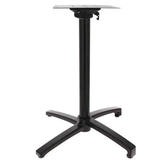 Fashion RETIF Pietement Pliant Calvi Ht72 En Alu Noir Pour Table Ext Rieure 70X70, 70Cm Maxi