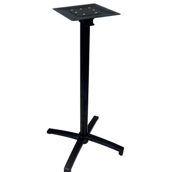 New RETIF Pietement Pliant Calvi Ht108 En Alu Noir P. Mange Debout Ext. 70X70, 70Cm Maxi