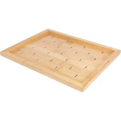 Flash Sale RETIF Plateau Pour 25 Piques Golf Bambou 25X20Cm